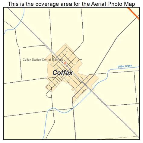 Aerial Photography Map of Colfax, IN Indiana