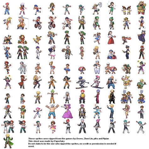 Pokemon trainer sprites - mozaccount