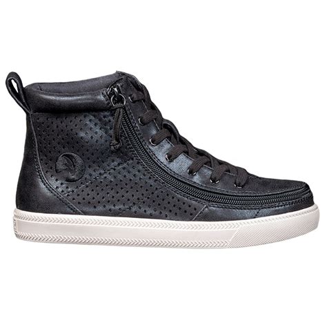 Women's Black Shine High Top Zipper Shoes | BILLY Footwear – BILLY Footwear®