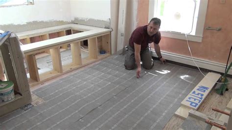 Installing Electric Radiant Floor Heating Under Tile | Viewfloor.co