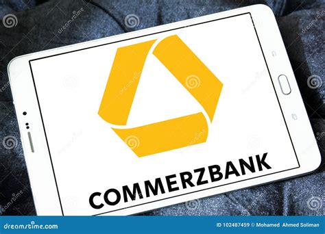 Commerzbank logo editorial stock image. Image of industry - 102487459