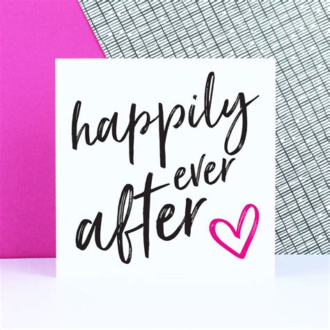 'happily ever after' wedding card by purple tree designs | notonthehighstreet.com