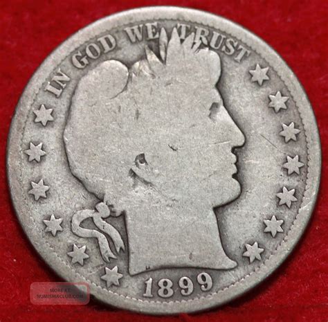 1899 - S Silver Barber Half Dollar