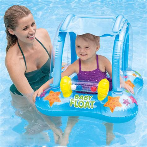 Toddler Swimming Pool Float With Canopy– Zincera