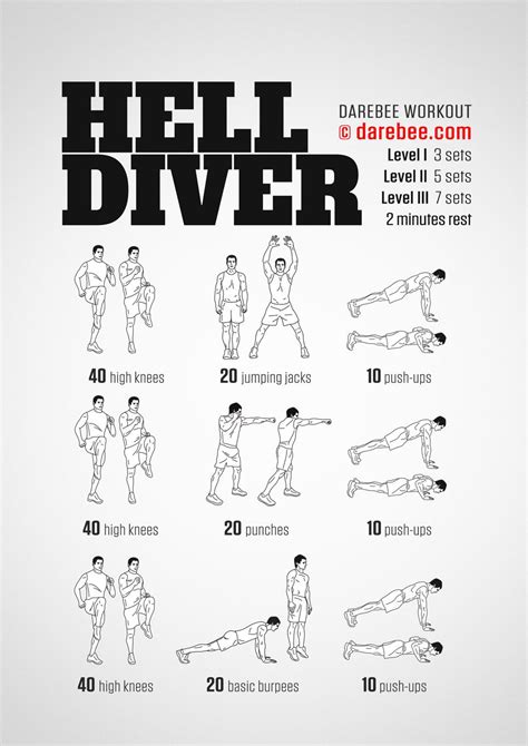 Hell Diver Workout | Workout, Training, Fitness