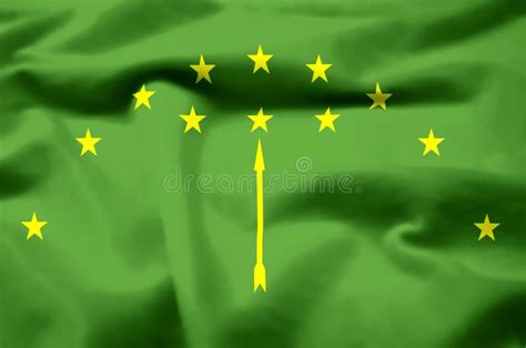 Adygea Realistic Flag Illustration. Stock Illustration - Illustration of banner, flag: 137973569