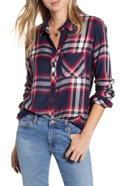 Rails Hunter Plaid Shirt (With images) | Rails hunter plaid shirt, Womens clothing tops, Flannel ...