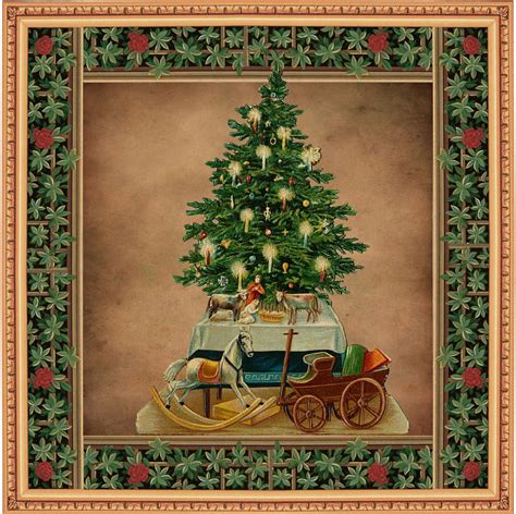 Christmas Papers, Christmas Decoupage, Christmas Tree With Gifts ...