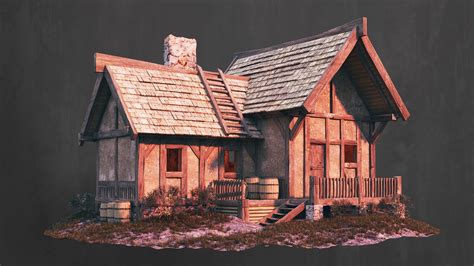 ArtStation - Medieval Village House