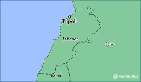 Where is Tripoli, Lebanon? / Tripoli, Liban-Nord Map - WorldAtlas.com