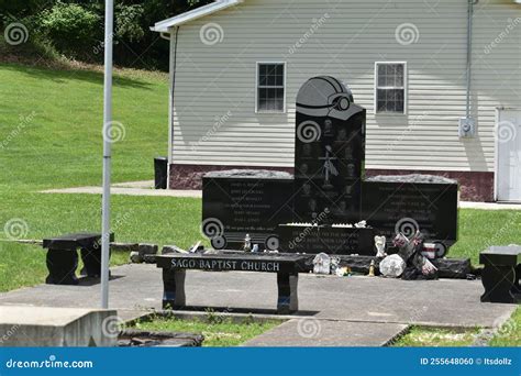 Church and the Coal Miners Memorial in West Virginia Stock Photo - Image of miners, church ...