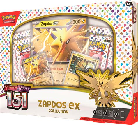 Customer Reviews: Pokémon Trading Card Game: 151 Zapdos ex Box 290 ...