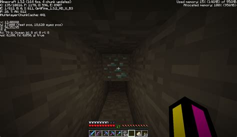 I thought diamond ore could only spawn under level 16. : Minecraft