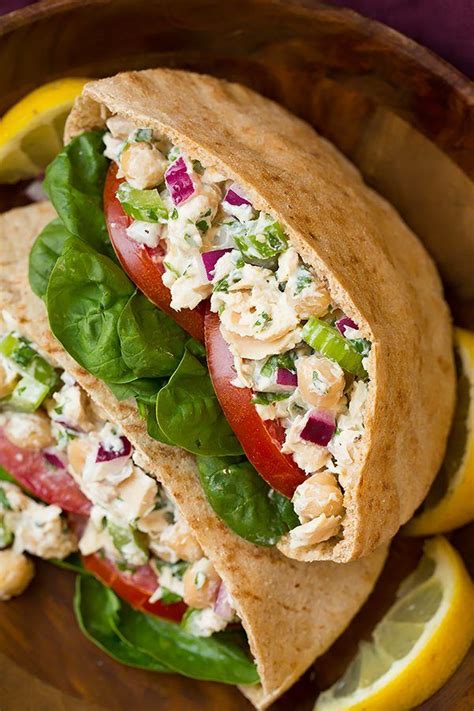 Tuna and Chickpea Pita Pocket Sandwiches - Cooking Classy | Pita sandwiches, Pita pockets, Recipes