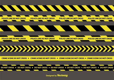 Police Lines Vector Set 104620 Vector Art at Vecteezy