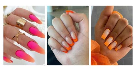 Neon Orange Nails: 20 Ideas for an Electric Mani - Beauty Revival