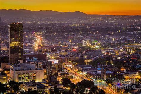 Mexico City Sunset Photograph by Inge Johnsson - Fine Art America