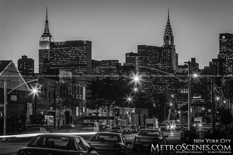 Chrysler Building and Empire State Building Black and White - MetroScenes.com - Black and White ...