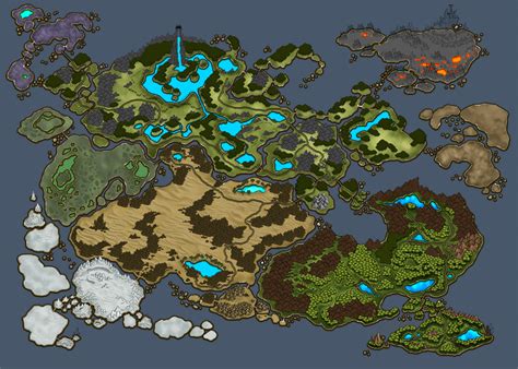 Worldmap WIP take 2...getting there by ArtByElde on DeviantArt