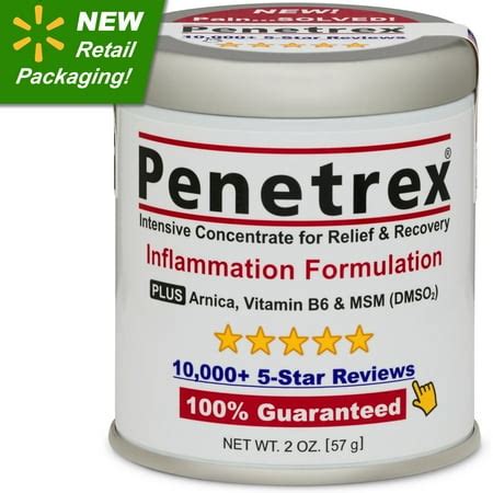 Penetrex Pain Relief Cream [2 Oz] :: Patented Breakthrough for Arthritis, Back Pain, Tennis ...