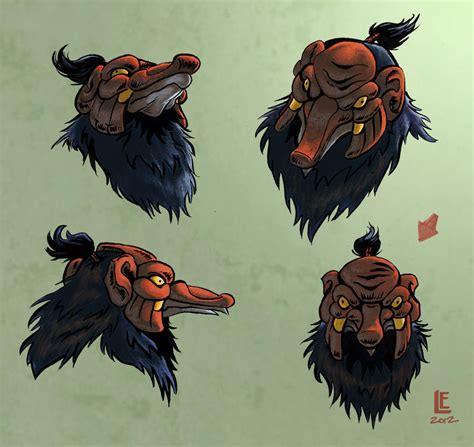 Tengu mask turnaround by ToBuildARocketShip on DeviantArt