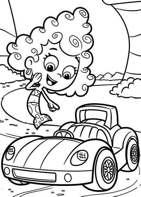 Deema Like Gils Car In Bubble Guppies Coloring Page : Coloring Sun ...