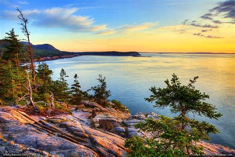 Otter Cliff in Acadia National Park before Sunrise