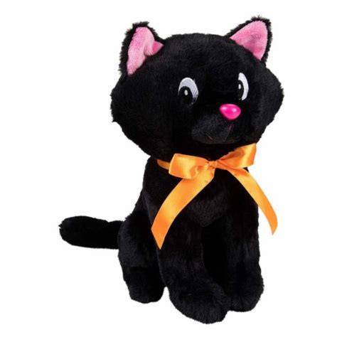 Black Cat Plush Toy, Kitty Stuffed Animal for Kids Birthday Halloween Gift 11", Pack - Fred Meyer