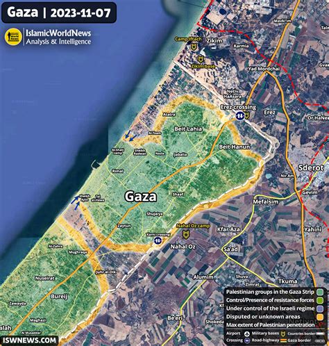 Latest Military Developments Of Gaza And Northern Palestine, 8 November ...