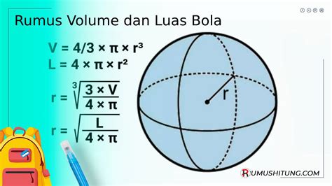 Rumus luas dan volume bola - RumusHitung.Com