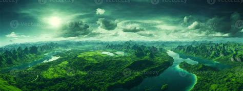 Green planet - Earth. AI generated 29108823 Stock Photo at Vecteezy