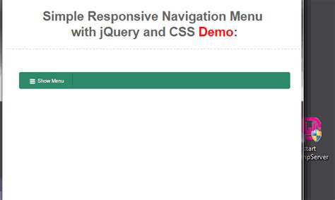 Build a Simple Responsive Navigation Menu from scratch with jQuery and CSS | Michael Soriano