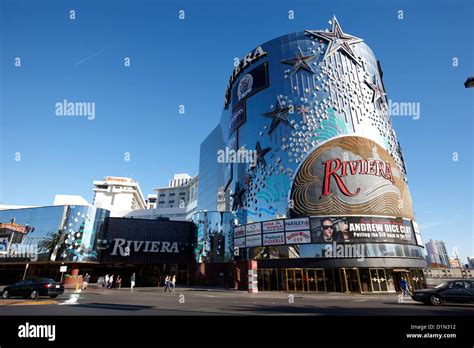 the riviera hotel and casino Las Vegas Nevada USA Stock Photo - Alamy