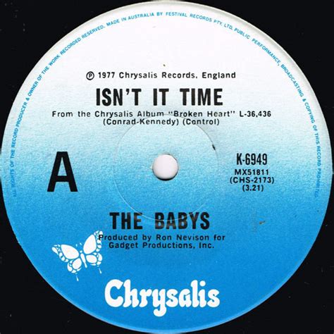 The Babys – Isn't It Time (1977, Vinyl) - Discogs