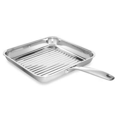 OXO Good Grips® Tri-Ply Pro 11-Inch Stainless Steel Square Grill Pan ...