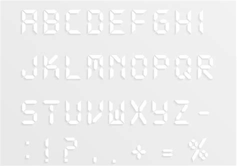 Led Display Font Vector Art, Icons, and Graphics for Free Download