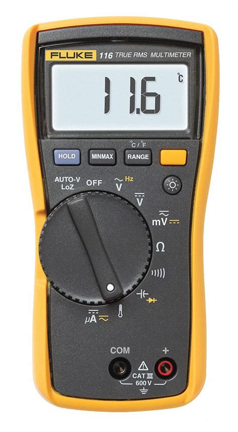 FLUKE FLUKE (R) Fluke-116 Series, Compact - Basic Features, Digital Multimeter, 6000 Instrument ...