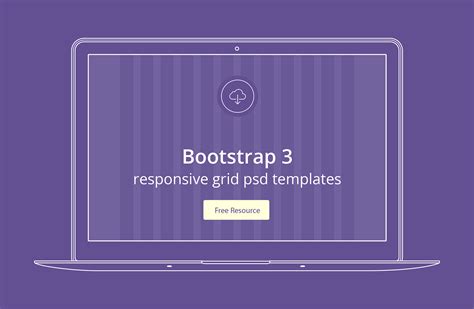 Bootstrap 3 responsive grid psd templates :: Behance