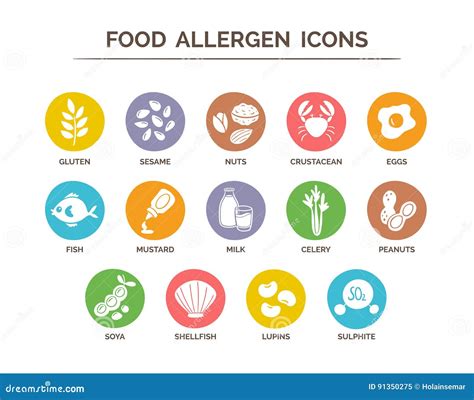 Set Of Food Allergens Royalty-Free Stock Image | CartoonDealer.com #101958892