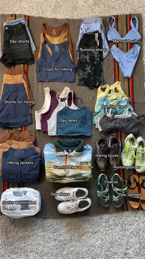 Summer Camp Outfits, Hiking Summer Outfit, Womens Hiking Outfits, What To Wear Hiking Spring ...