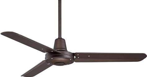 44 Plaza Industrial Outdoor Ceiling Fan with Remote Control Oil Rubbed Bronze Damp Rated for ...