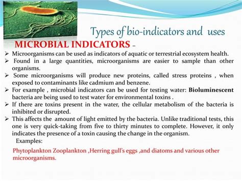 Bioindicators