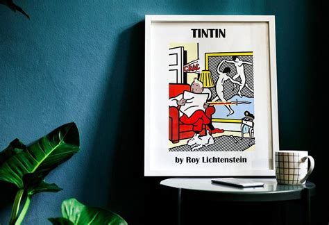 Tintin Poster Digital Download Vintage Print by Roy | Etsy