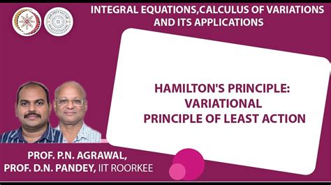 Hamilton's principle: Variational principle of least action - YouTube