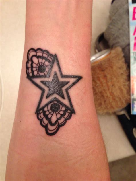 Altered tattoo- didn't want people to think I had a Dallas Cowboys star ...