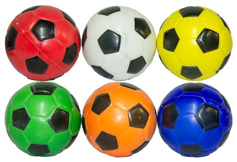 Set of 6 - 4 Inch Foam Soccer Balls In Assorted Colors - Walmart.com