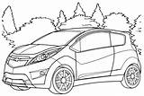 Coloring Chevrolet Volt Tesla Colorare Chevy Disegni Automobili  sketch template