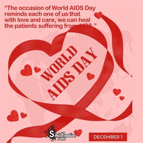 World AIDS Day Messages, Quotes Images - SmitCreation.com