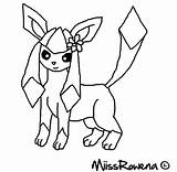 Glaceon Coloring Pages sketch template