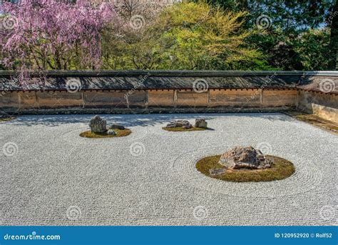 Ryoan-ji Temple at Springtime Stock Photo - Image of asia, landmark: 120952920